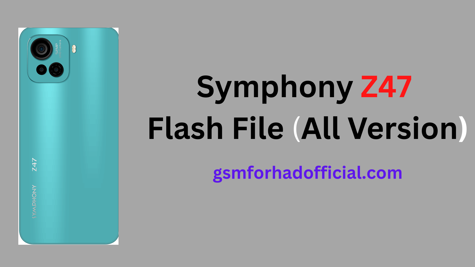 Symphony Z47 Flash File