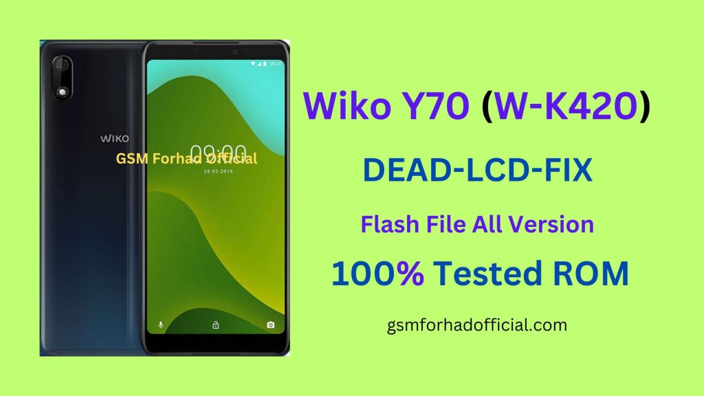 Wiko Y70 W-K420 Flash File