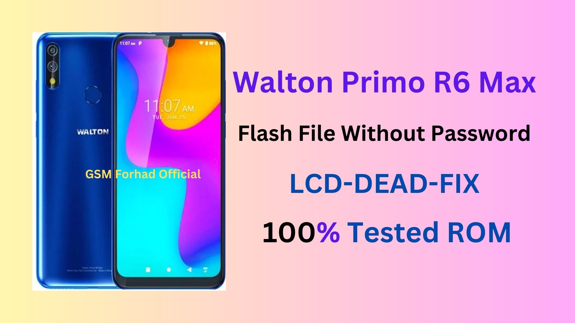 Walton Primo R6 Max Flash File Without Password