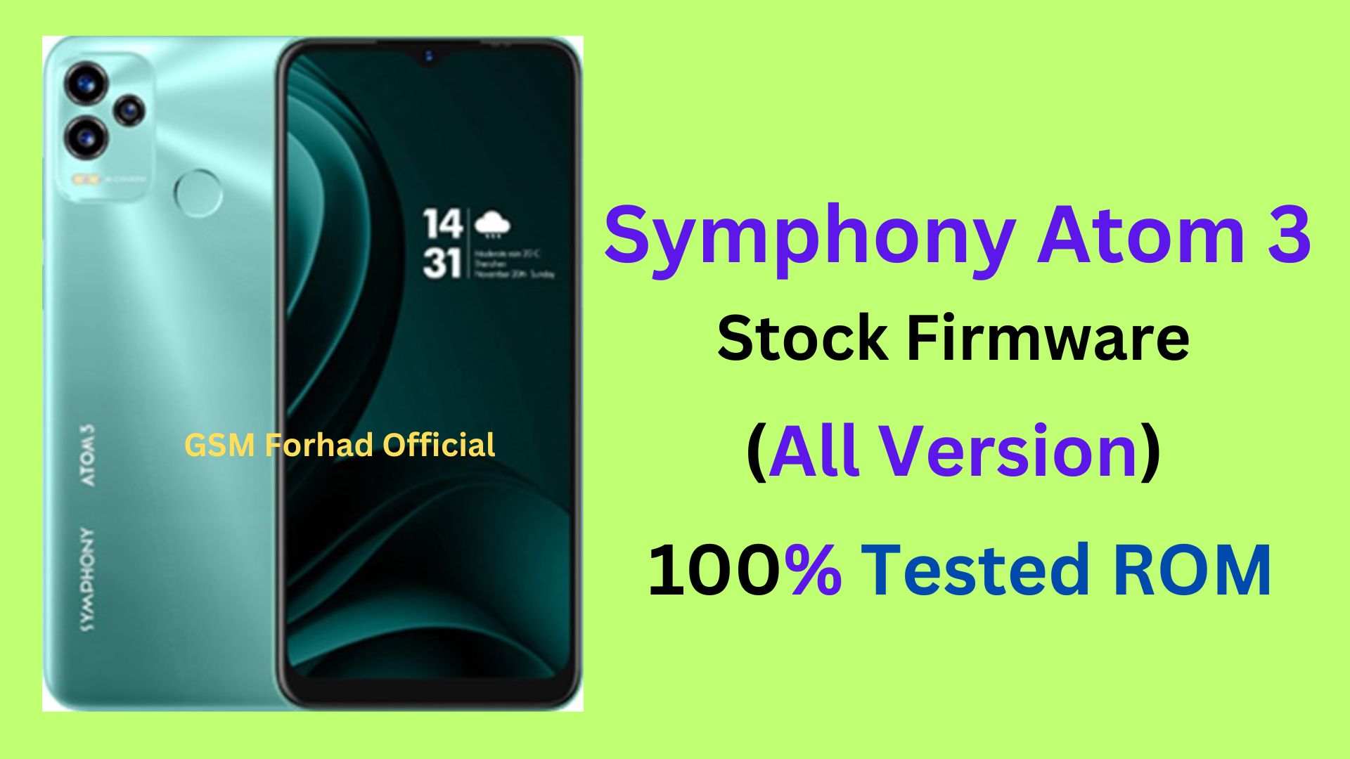 Symphony Atom 3 Flash File