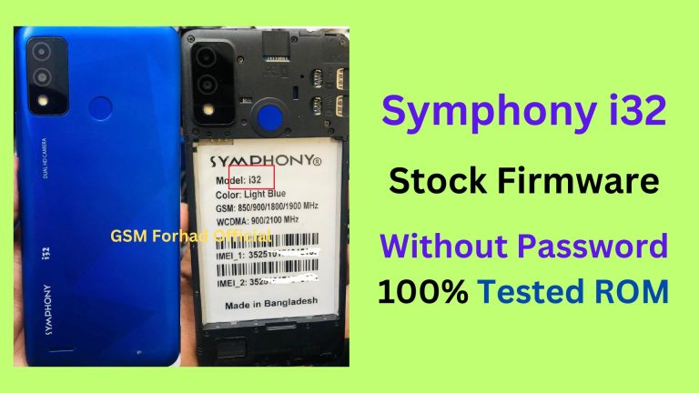 Symphony i32 Flash File Without Password