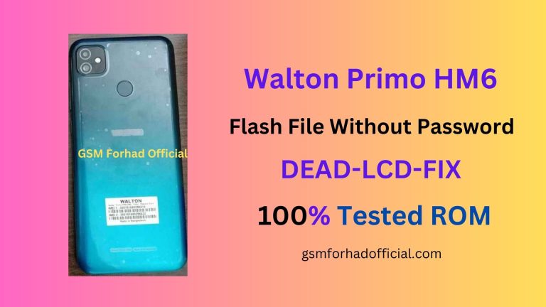 Walton Primo HM6 Flash File Without Password