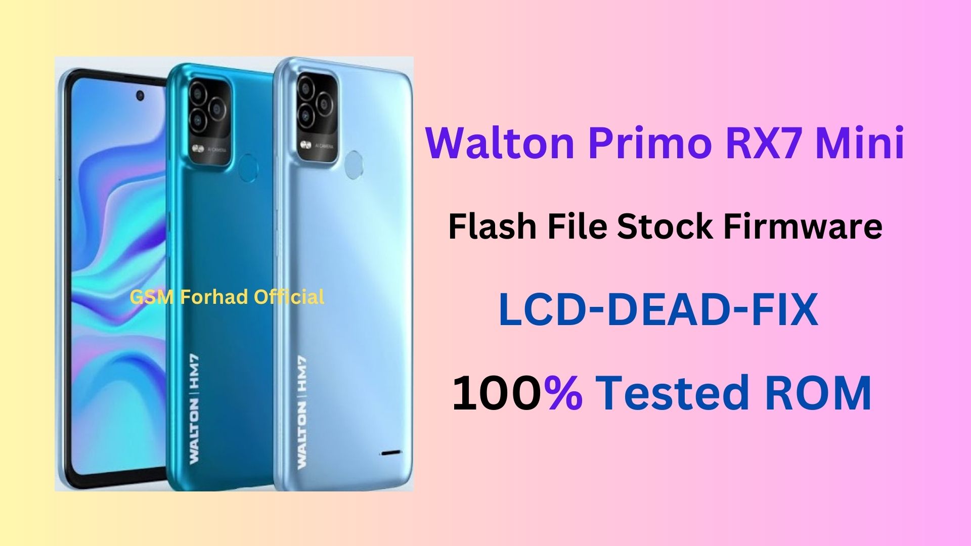 Walton Primo HM7 Flash File Without Password