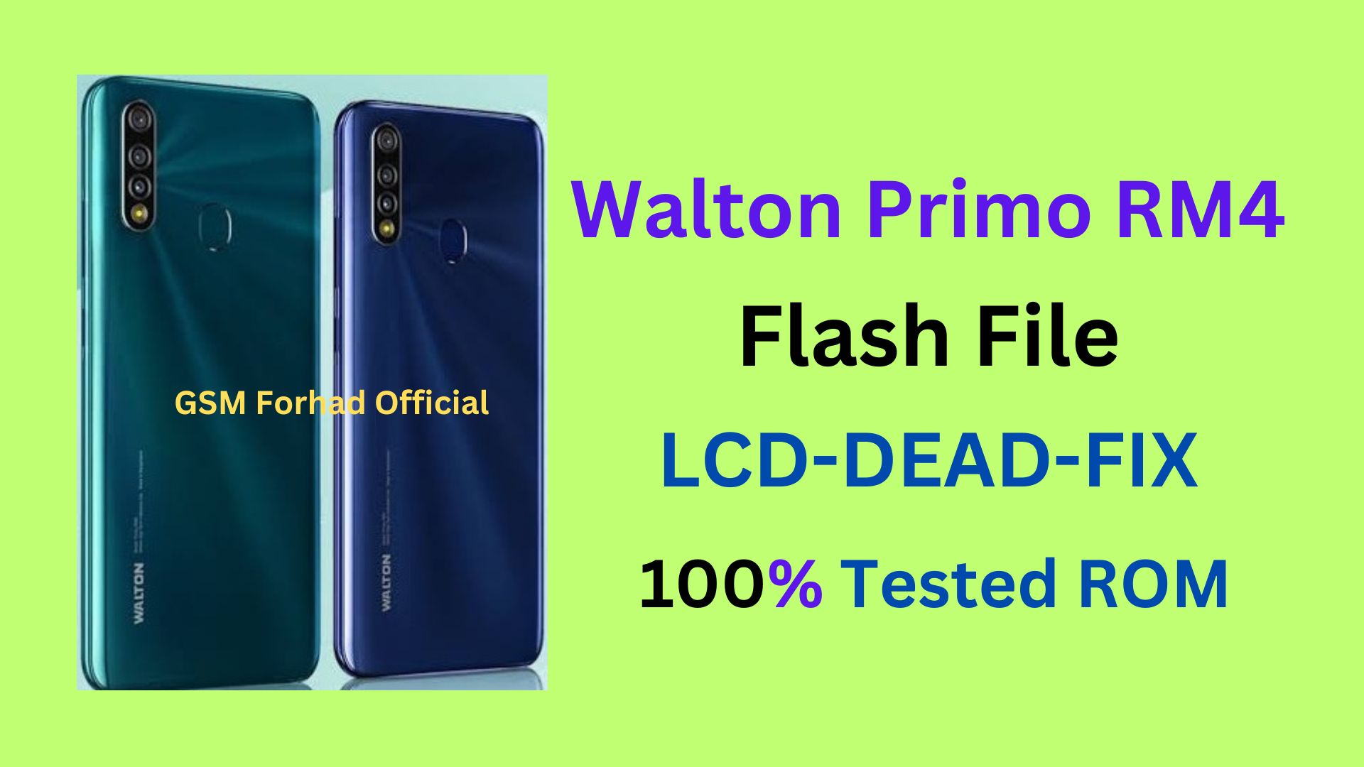 Walton Primo RM4 Flash File Without Password