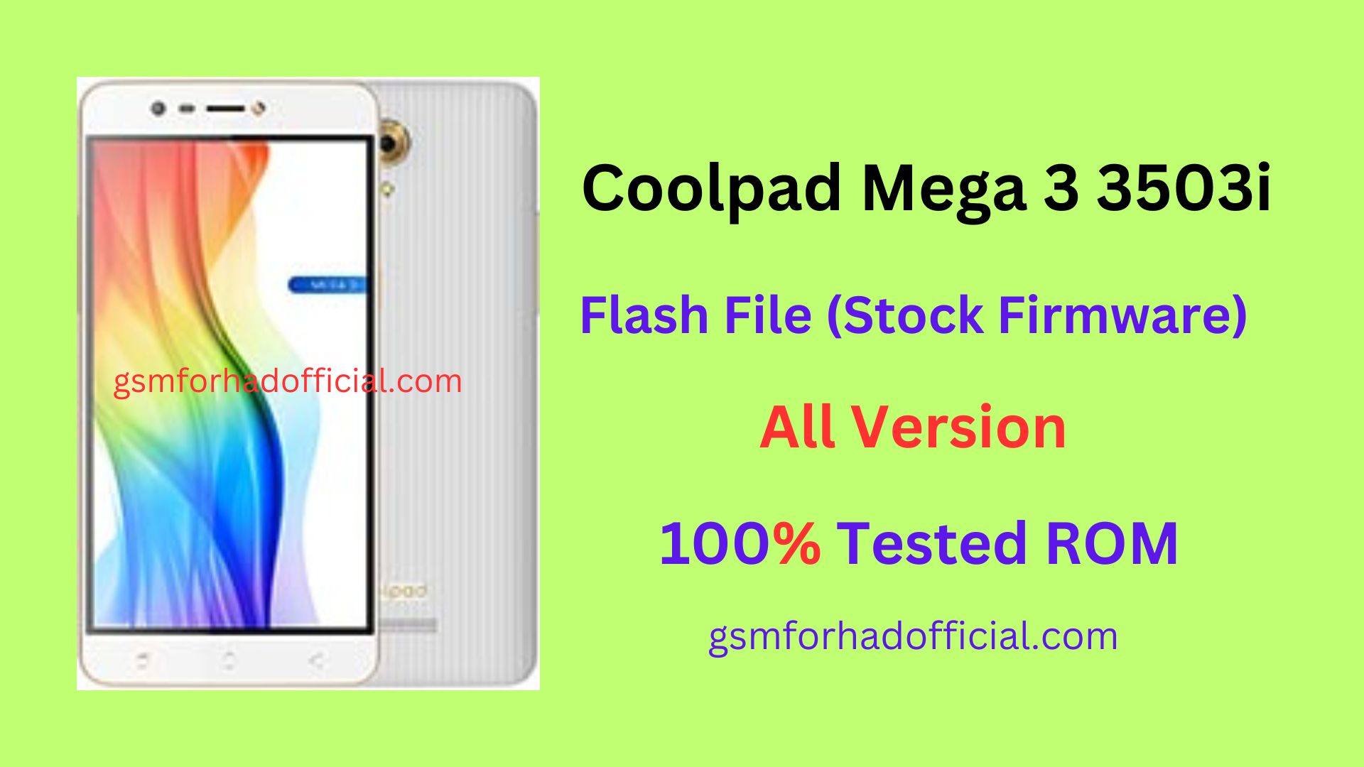 Coolpad 3503I Flash File