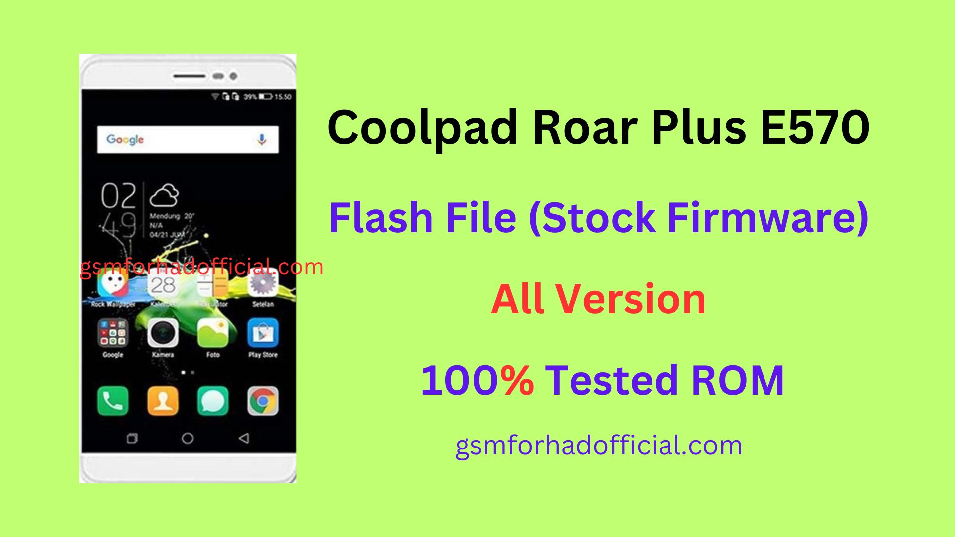 Coolpad Roar Plus E570 Flash File