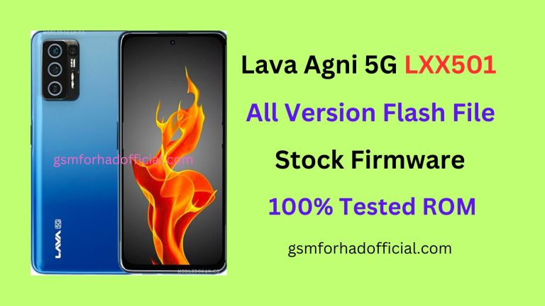 Lava Agni 5G LXX501 Flash File