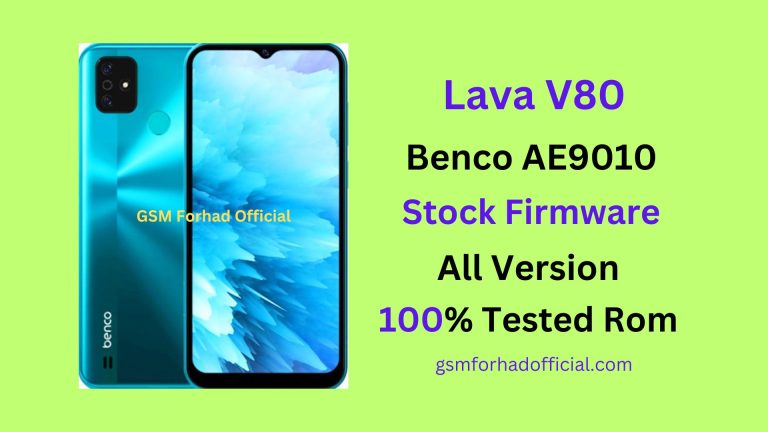 Lava V80 Benco AE9010 Flash File Without Password