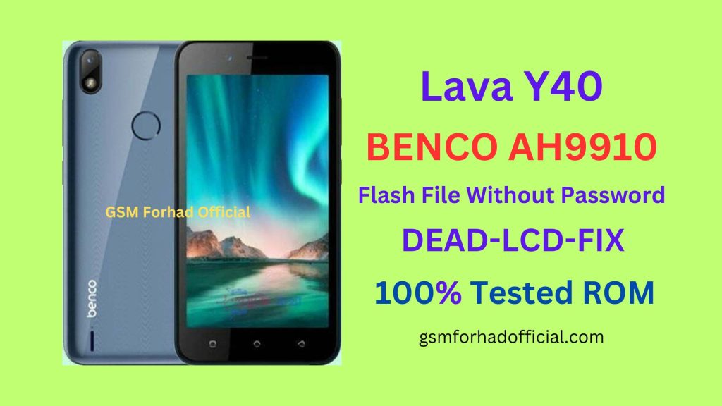 Lava Y40 Flash File Without Password