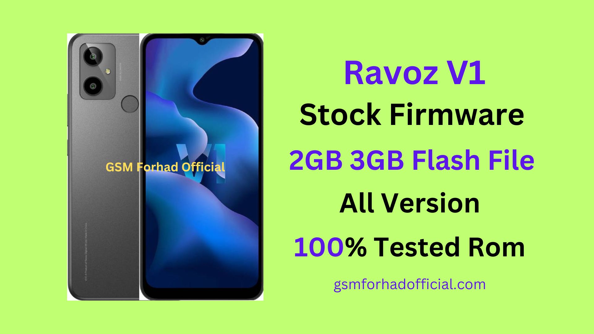 Ravoz V1 Flash File