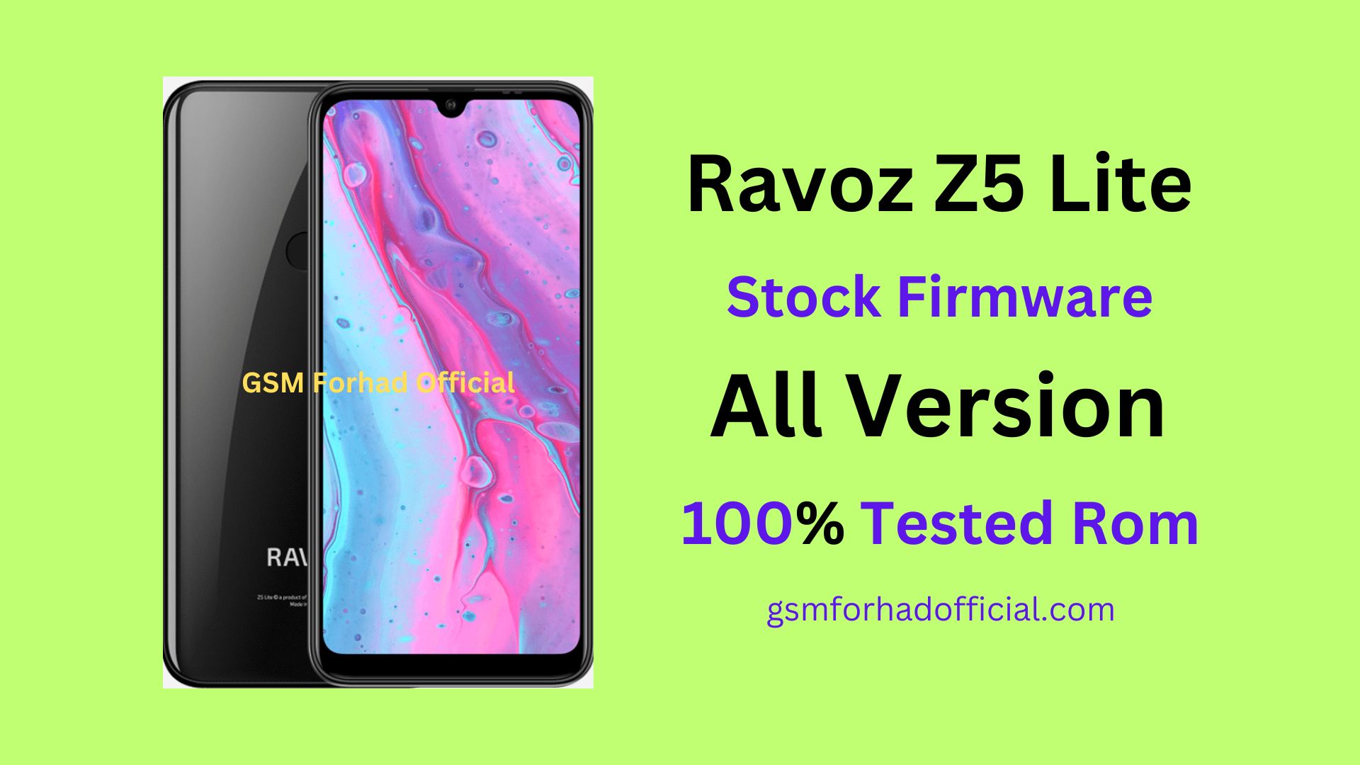 Ravoz Z5 Lite Flash File