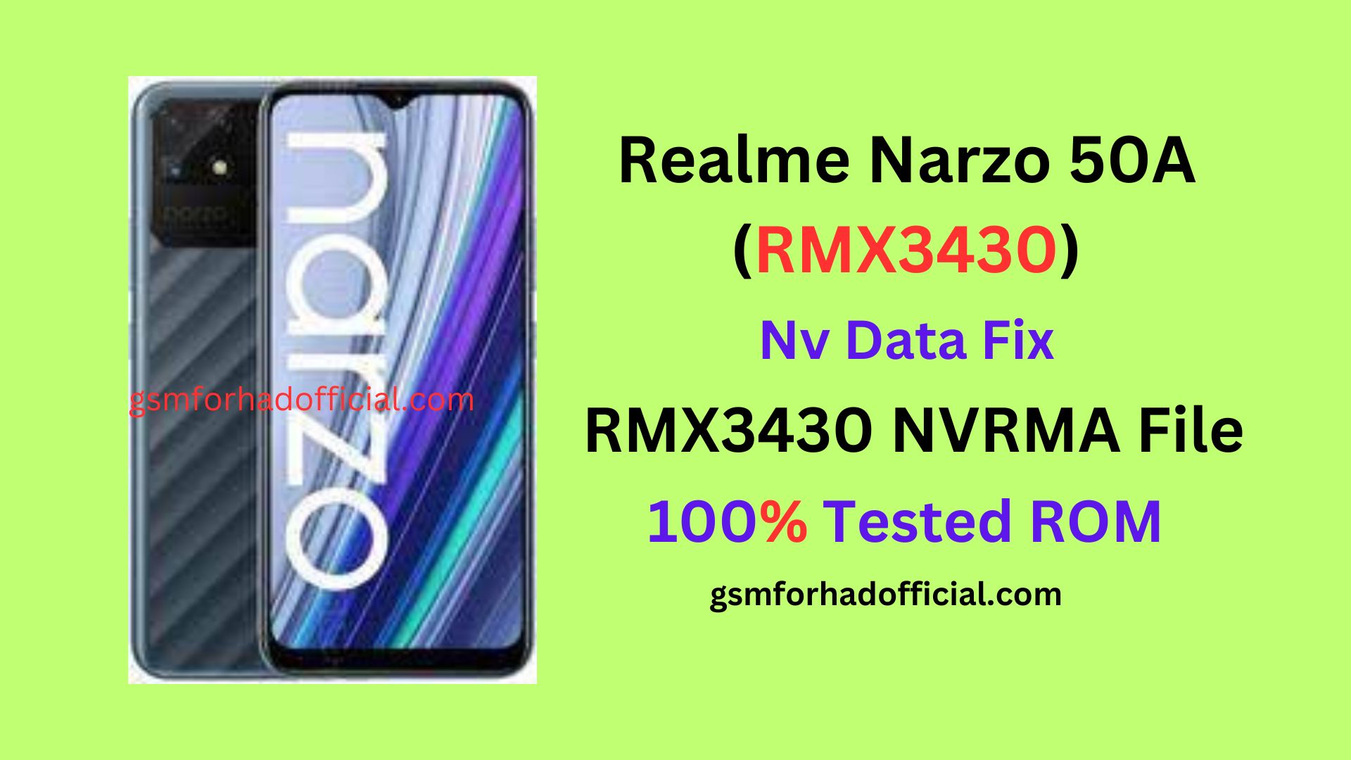 Realme Narzo 50A RMX3430