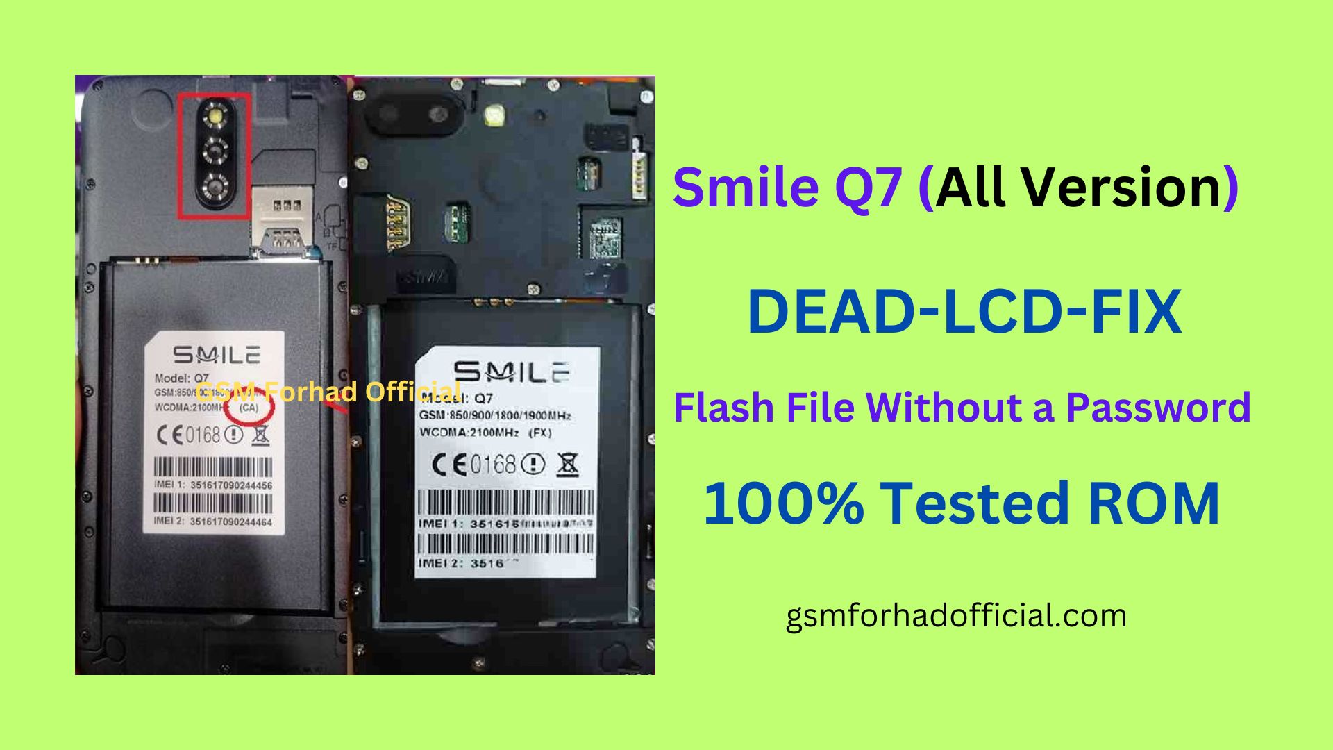 Smile Q7 Flash File Without Password