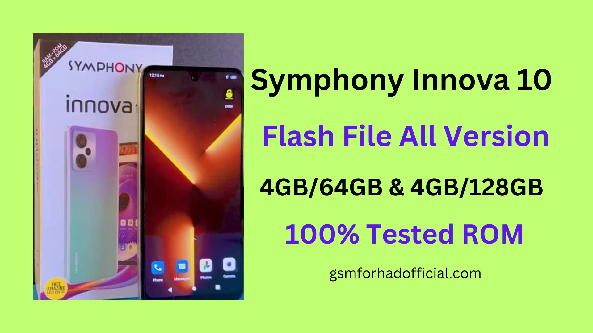 Symphony Innova 10 Flash File Without Password