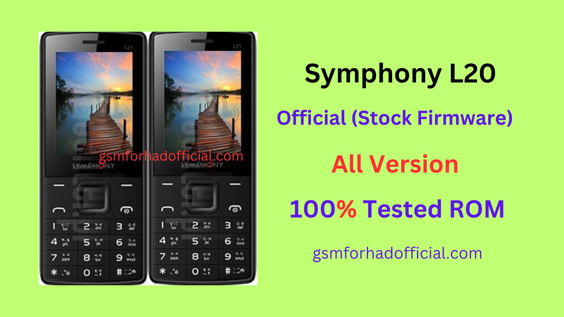 Symphony L21 Flash File Without Password