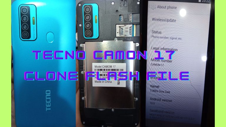 Tecno Camon 17 Clone Flash File - 100% Tested ROM