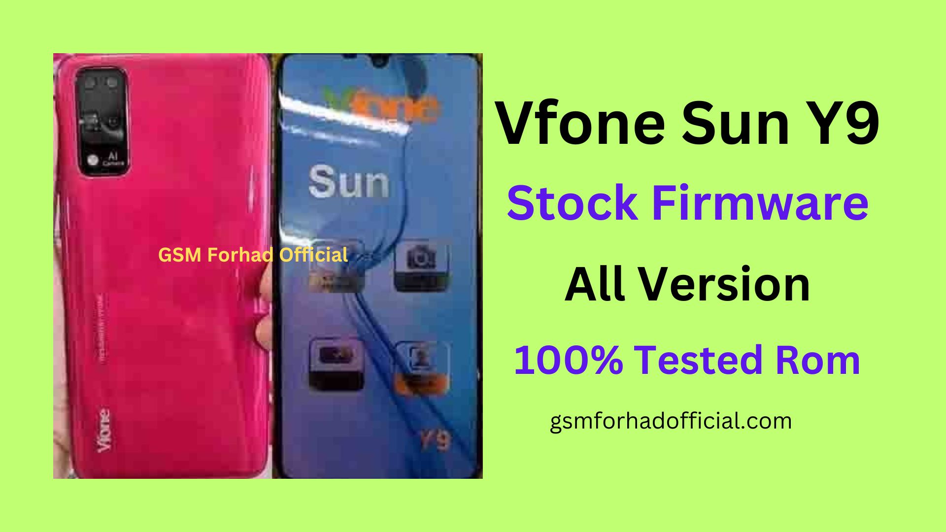 Vfone Sun Y9 Flash File