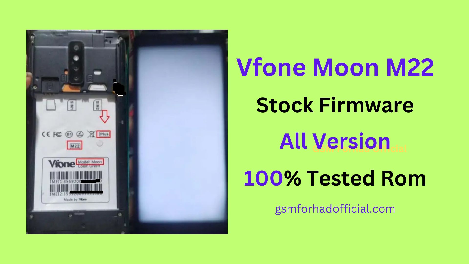 Vfone Moon M22 Flash File Without Password