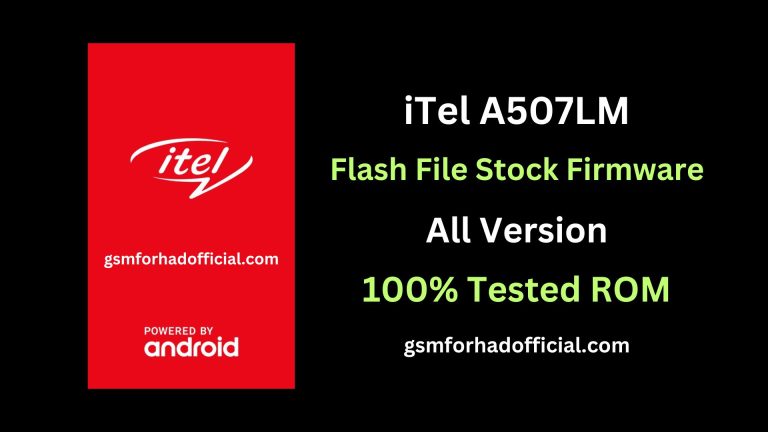 itel A507LM Flash File