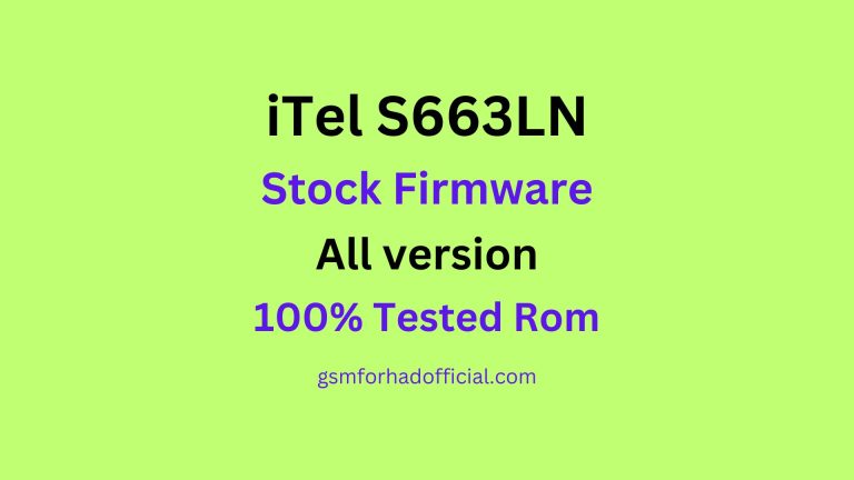 itel S663LN Flash File