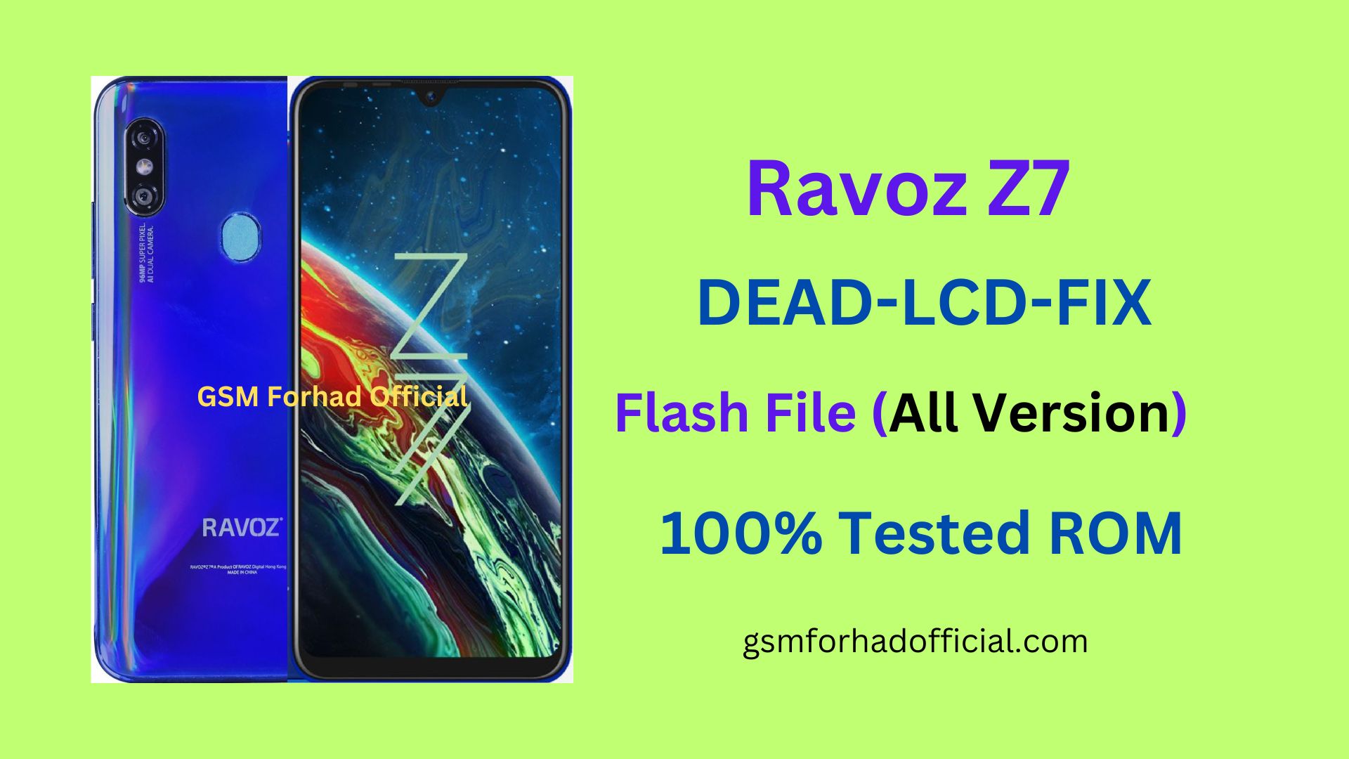 Ravoz Z7 Flash File without password