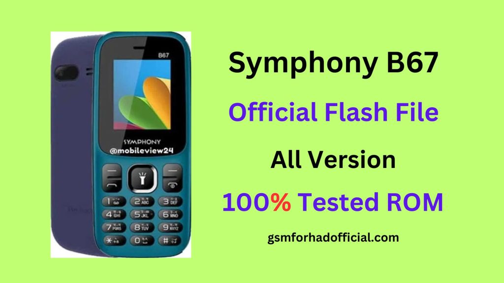 Symphony B67 Flash File