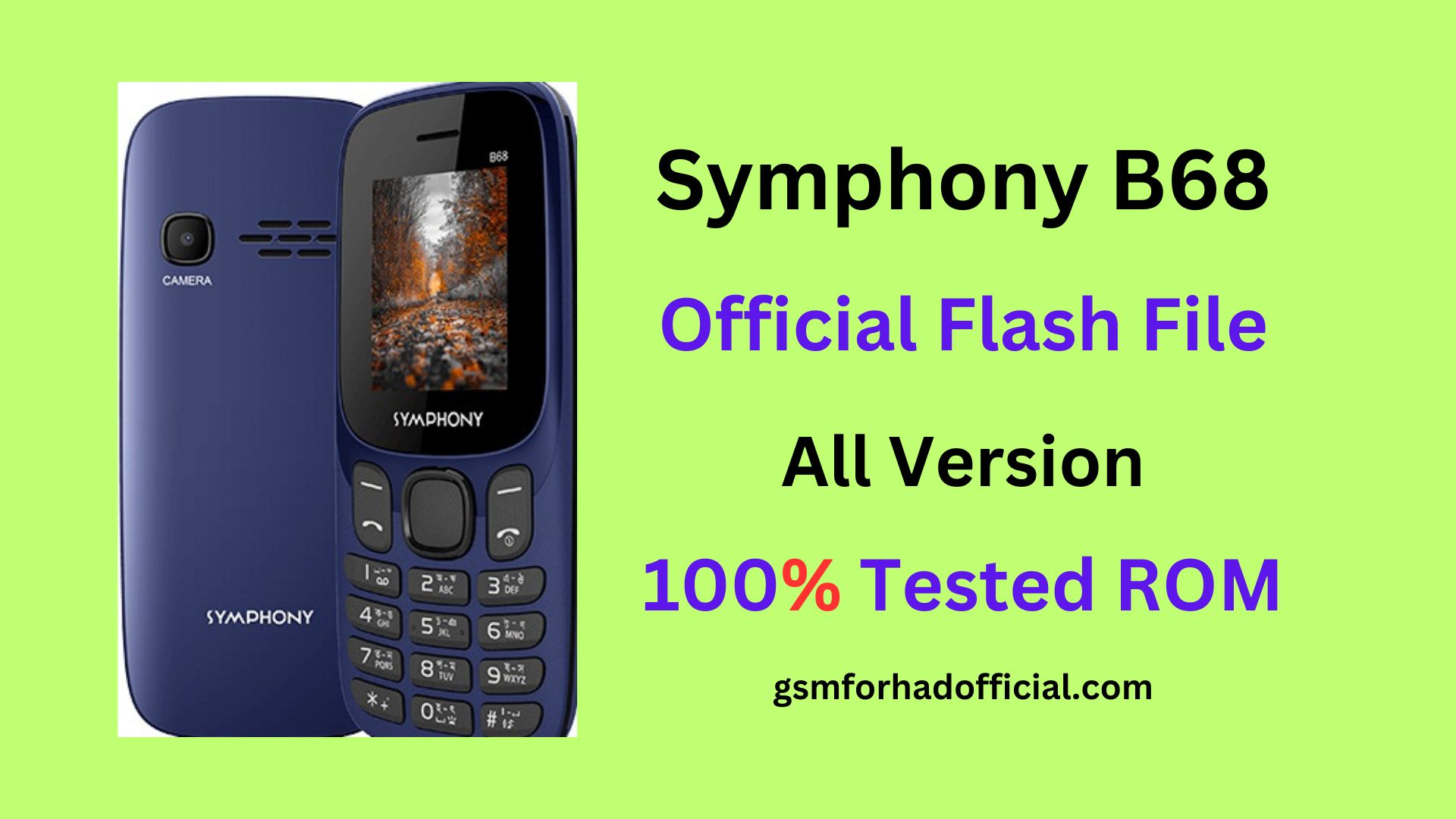 Symphony B68 Flash File