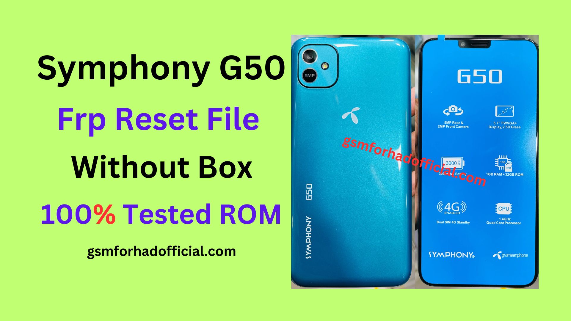 Symphony G50 FRP Reset File