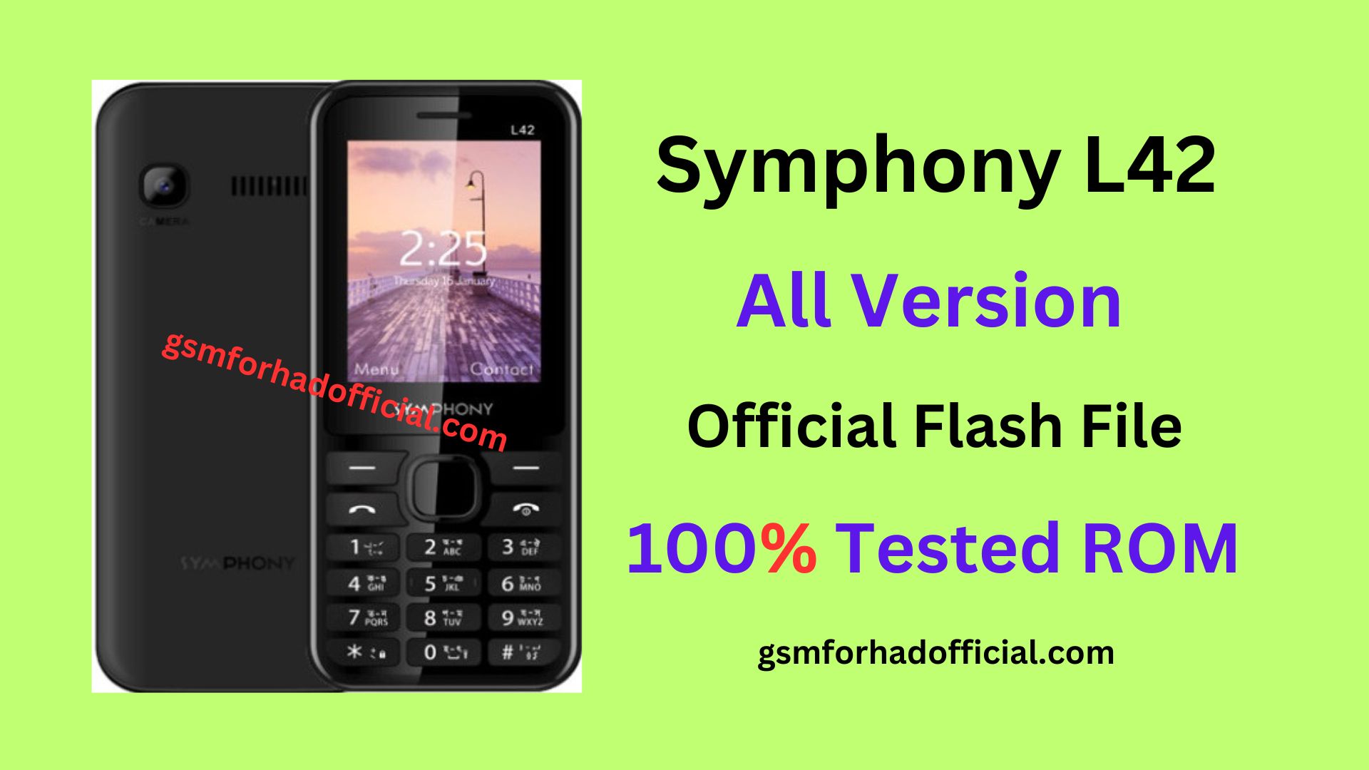 Symphony L42 Flash File