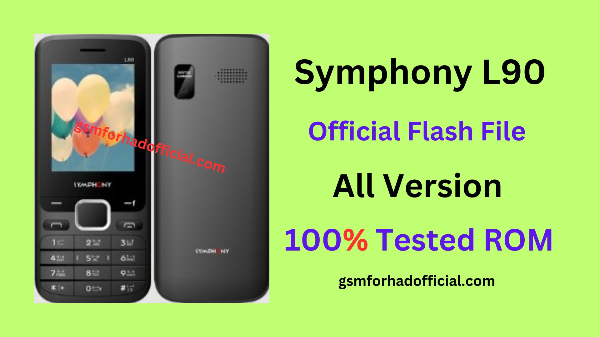 Symphony L90 Flash File