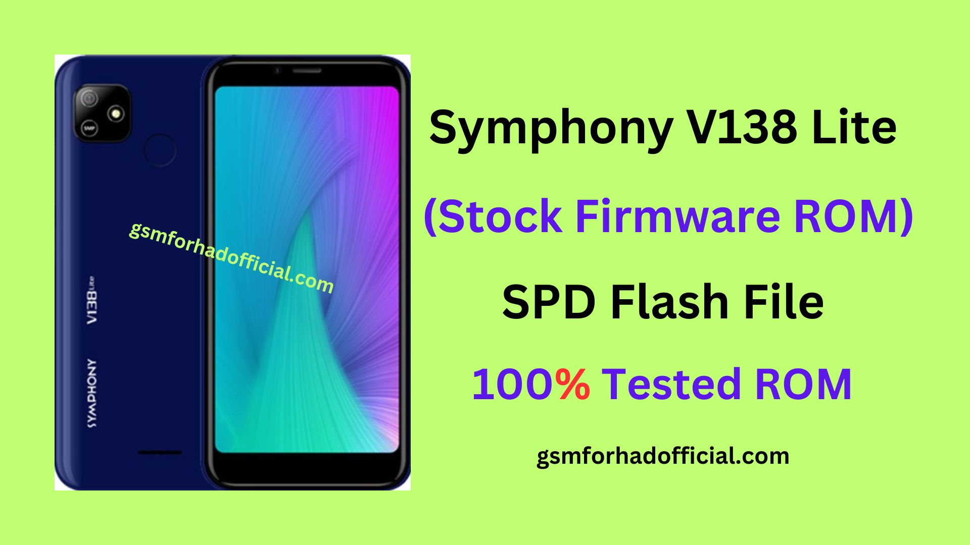 Symphony V138 Lite Flash File