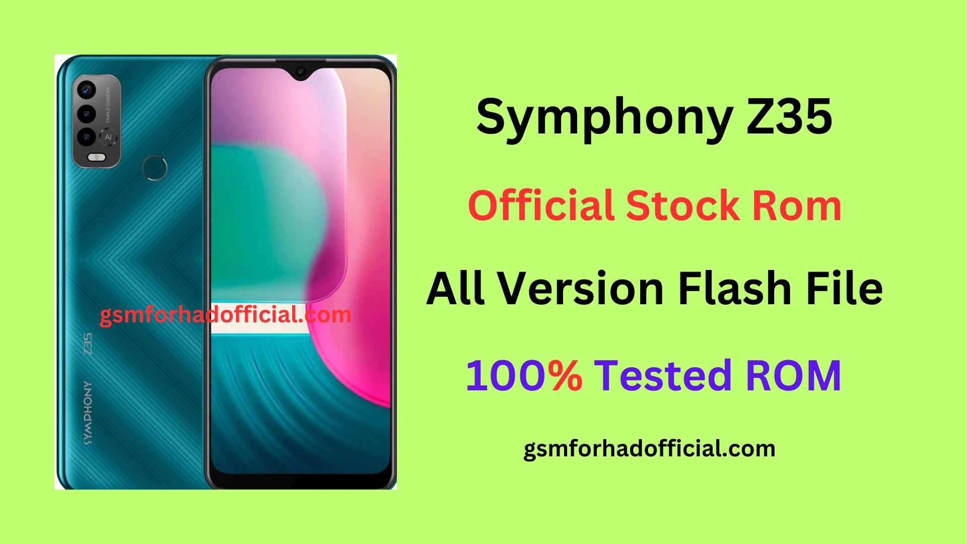 Symphony Z35 Flash File