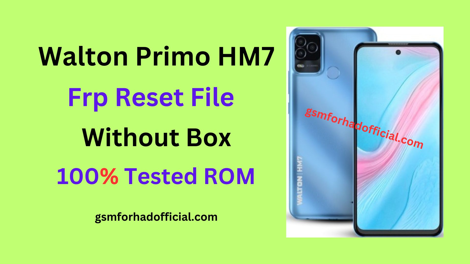 Walton Primo HM7 Frp Reset File