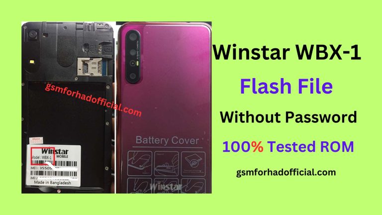 Winstar WBX-1 Flash File Without Password