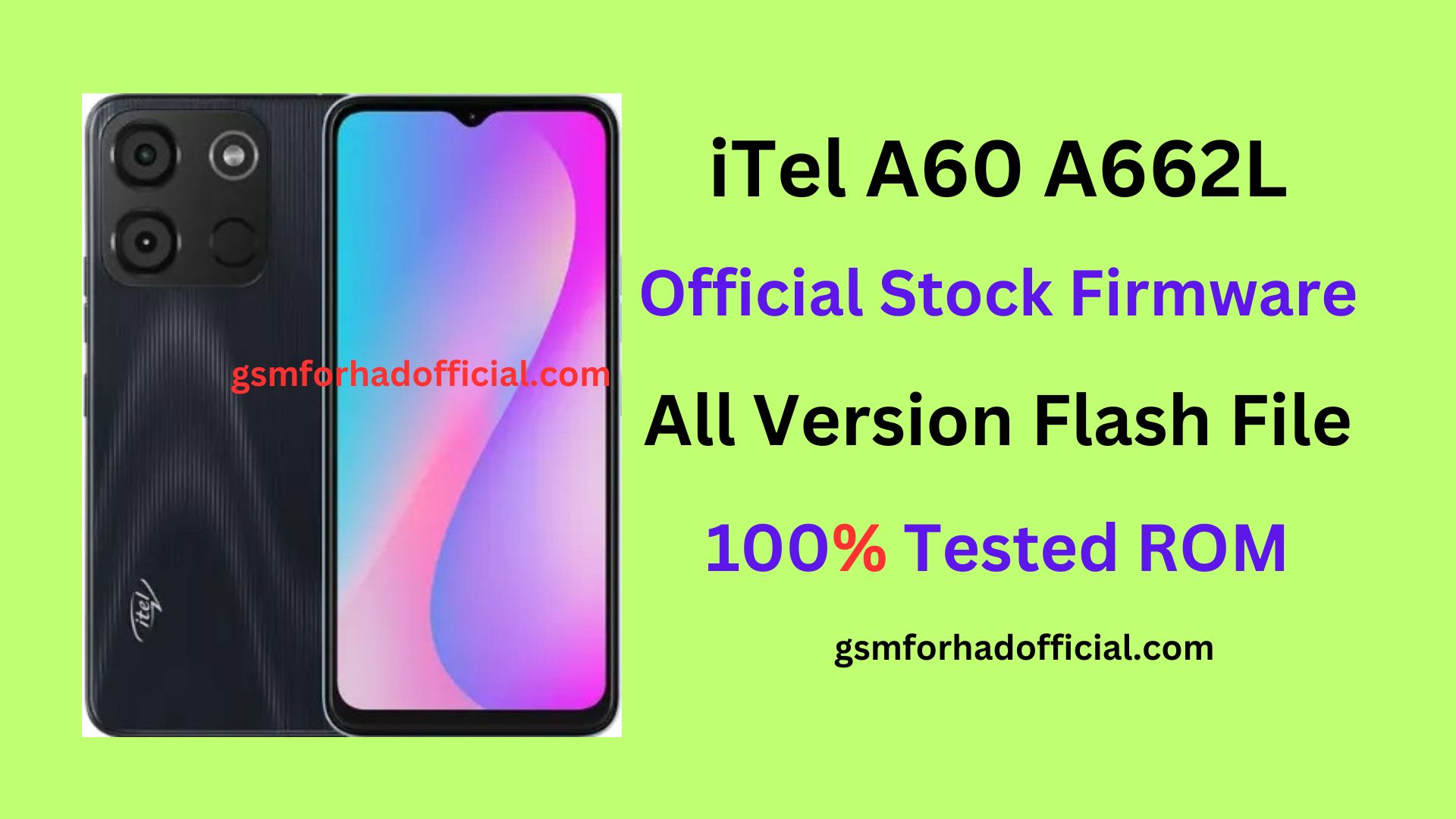 iTel A60 A662L Flash File