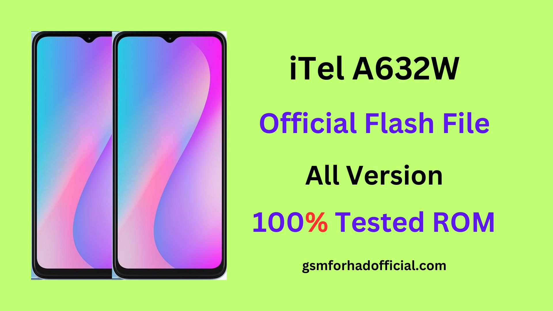 iTel A632W Flash File