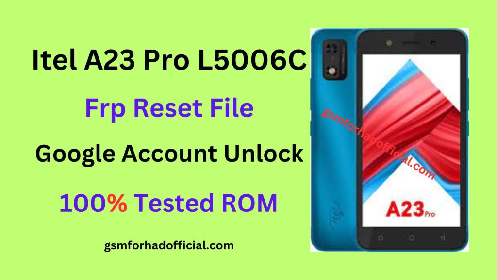 iTel L5006C Frp Reset File