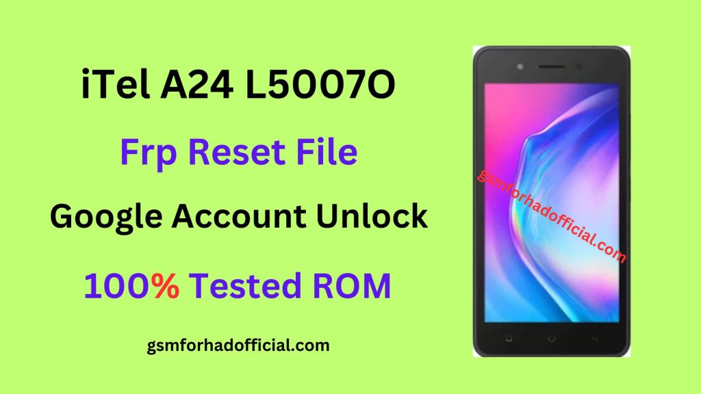 iTel L5007O Frp Reset File