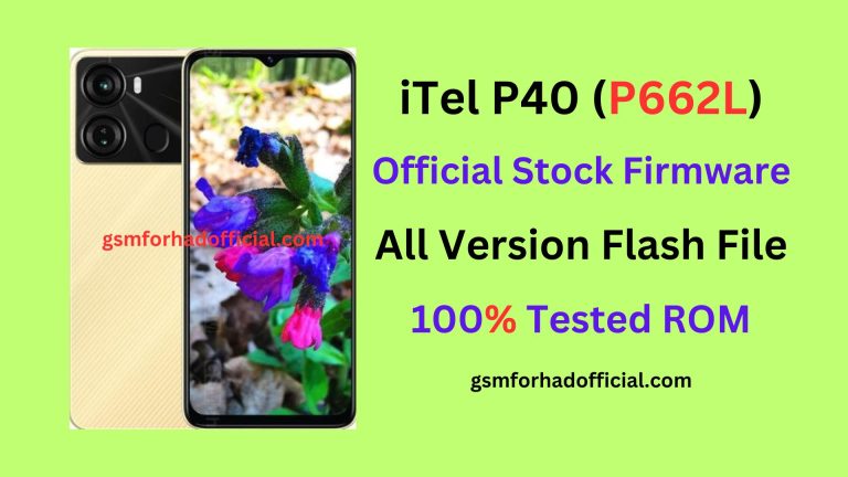 iTel P40 Flash File