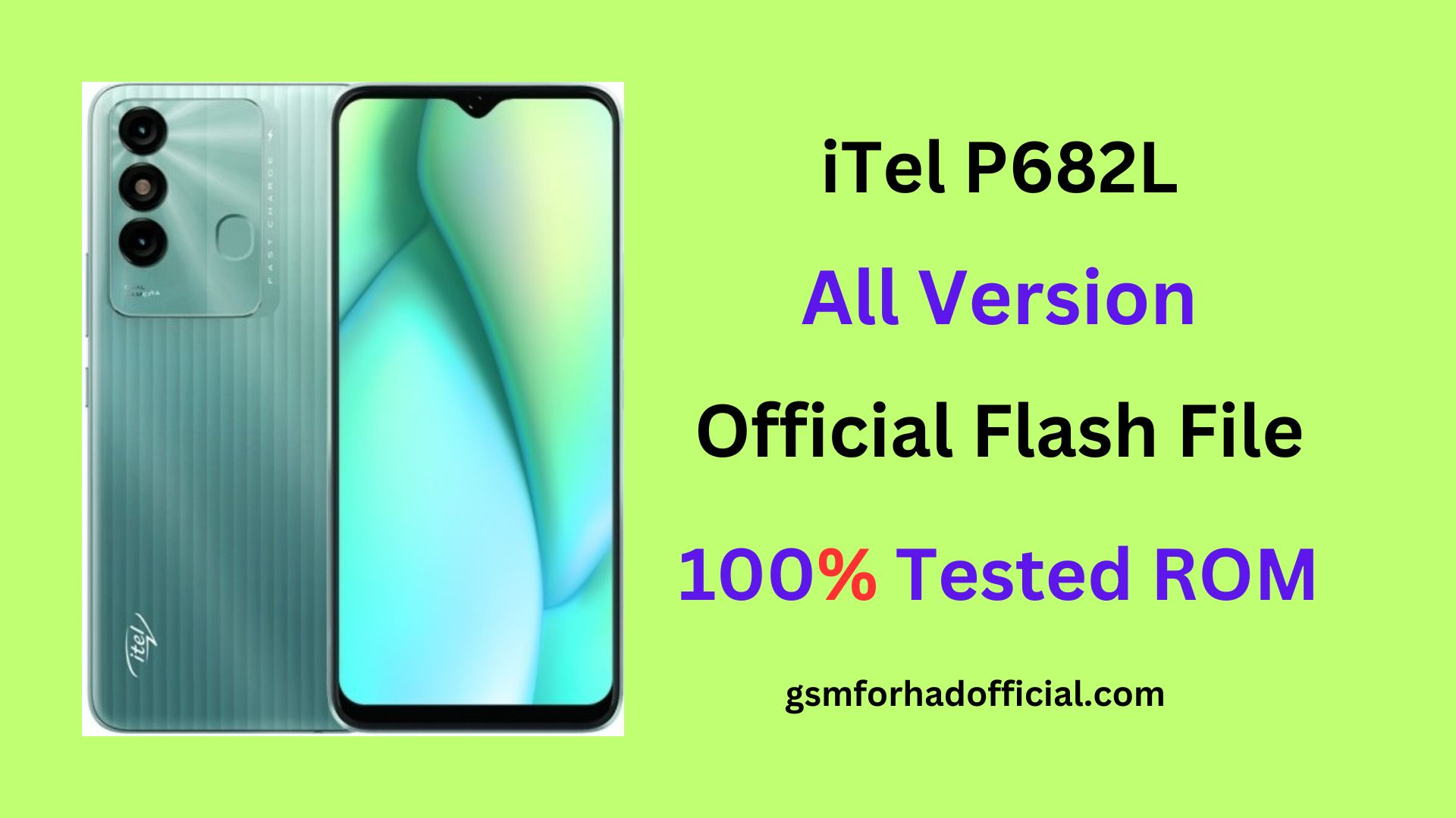 iTel P682L Flash File