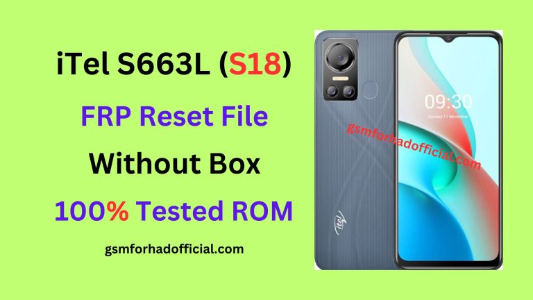 iTel S663L Frp Reset File