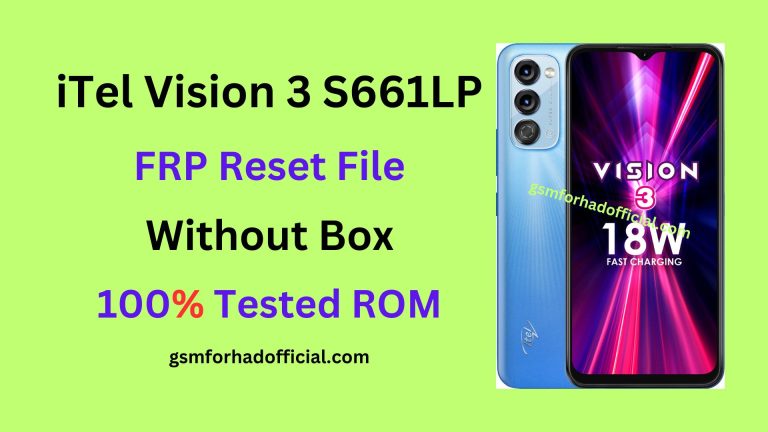 iTel S661LP Frp Reset File