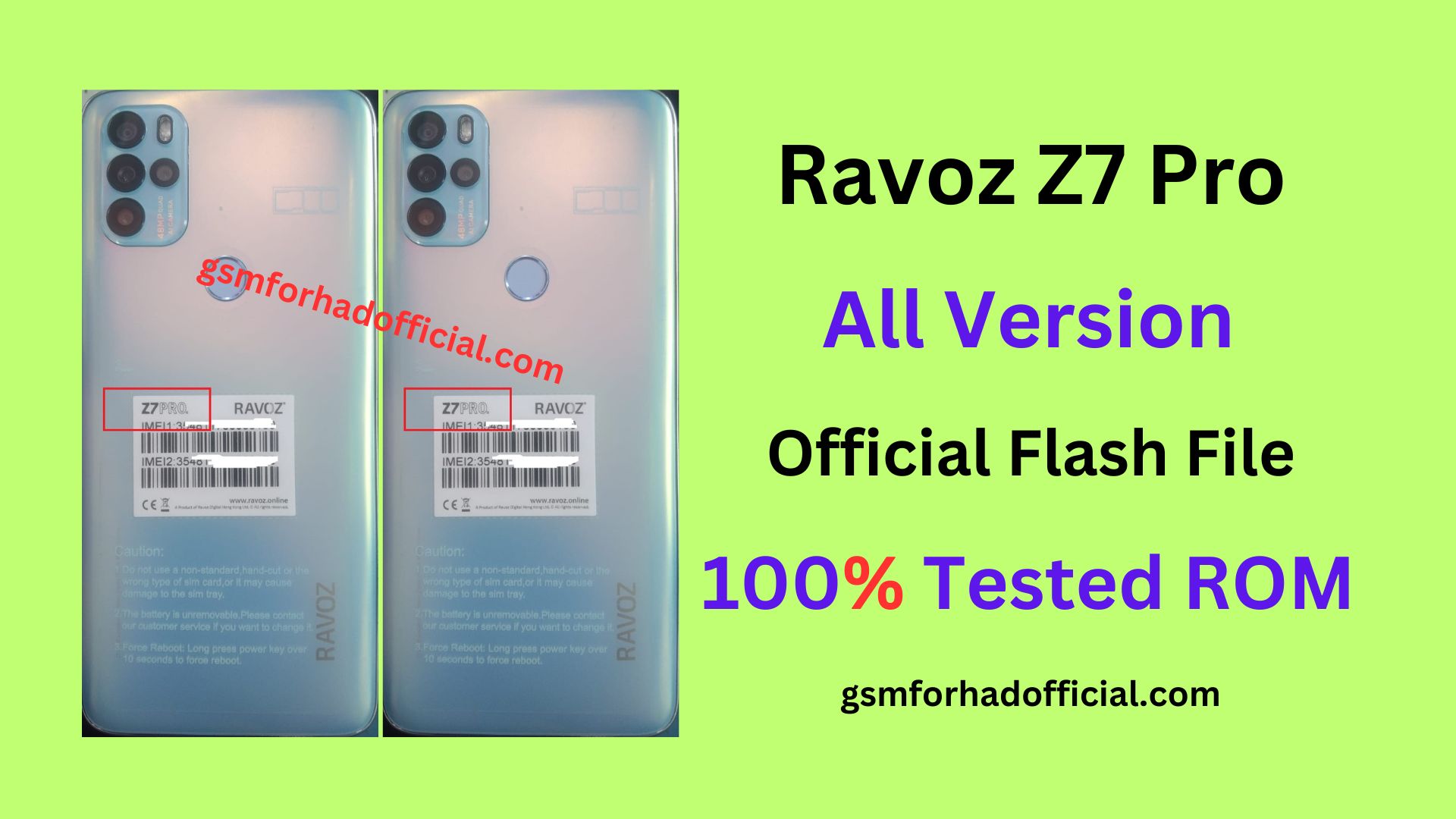 Ravoz Z7 Pro Flash File