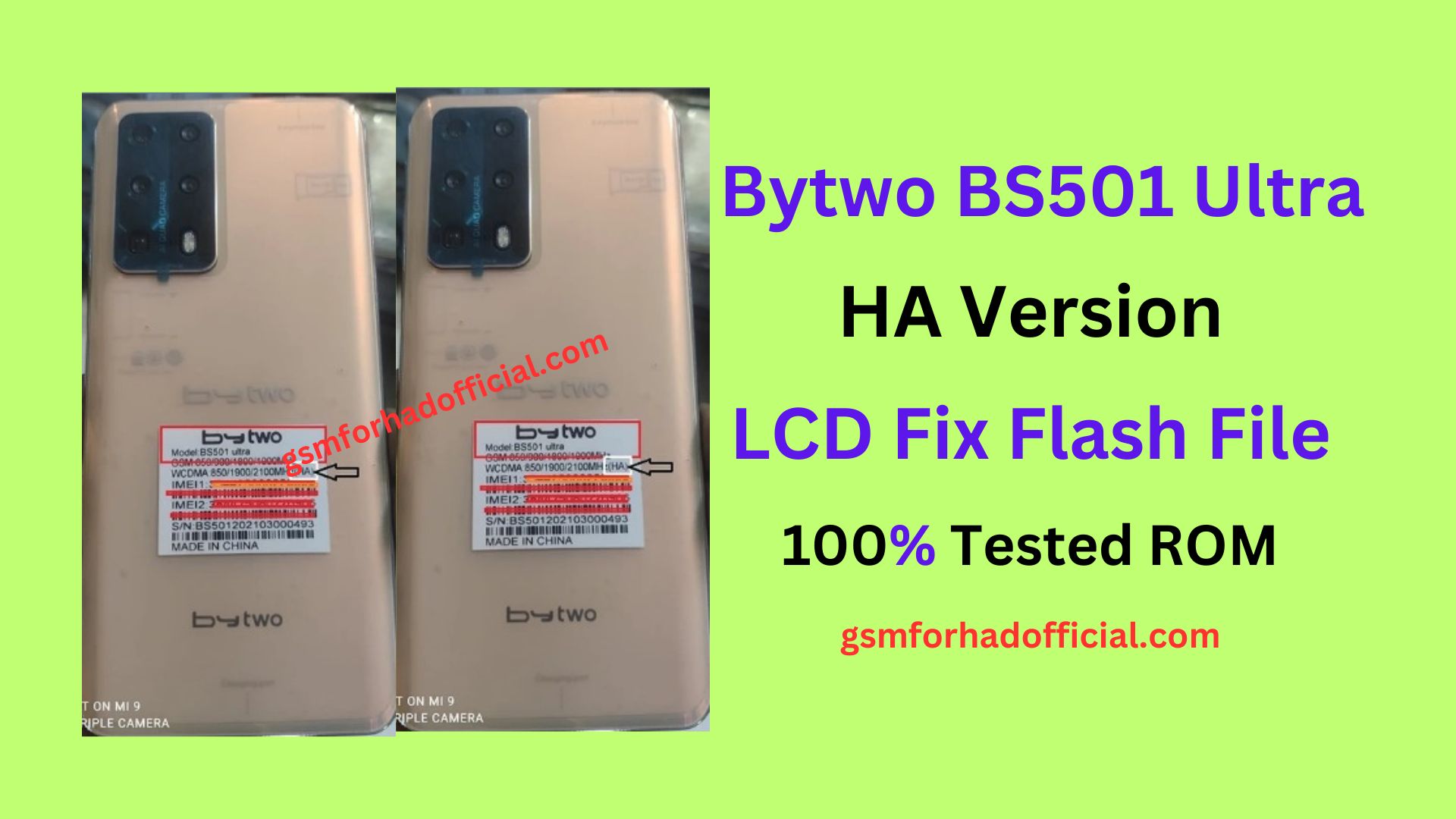 Bytwo BS501 Ultra Flash File