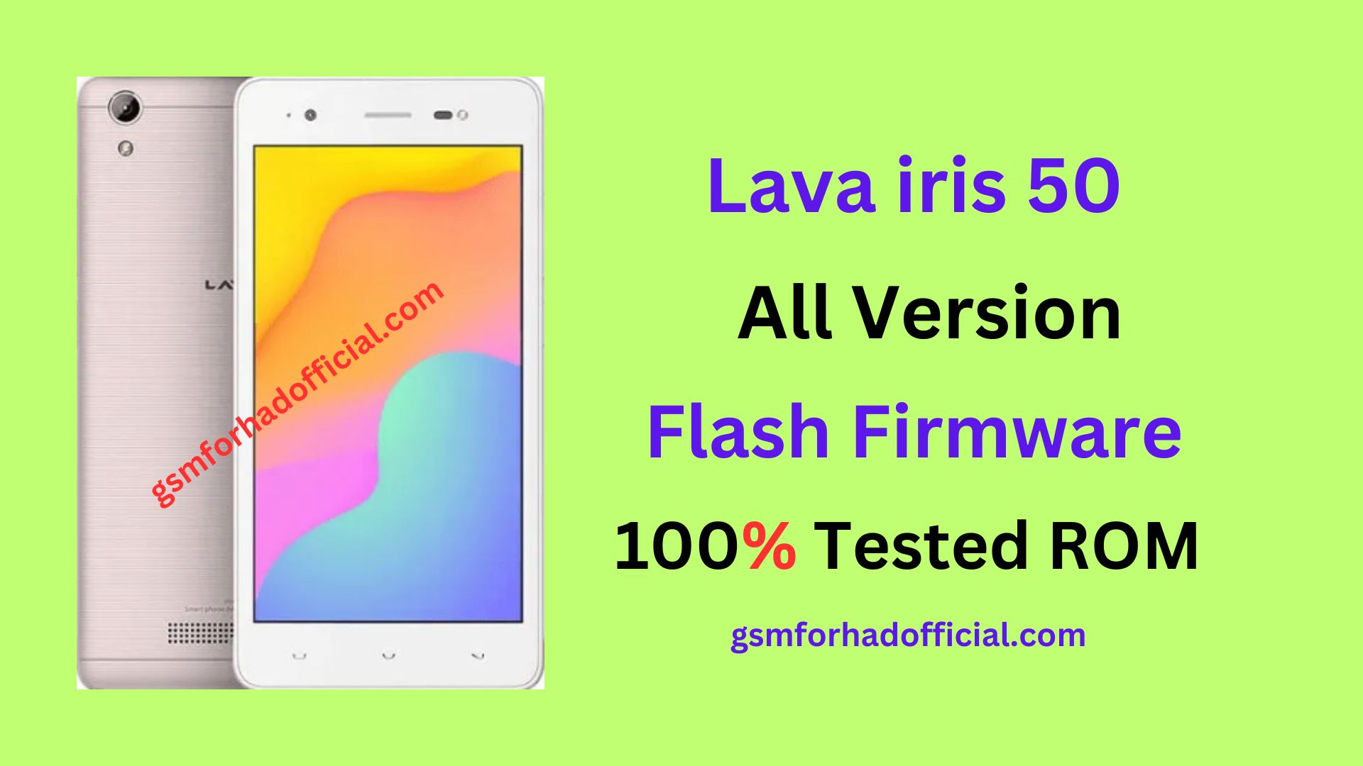 Lava iris 50 Flash File