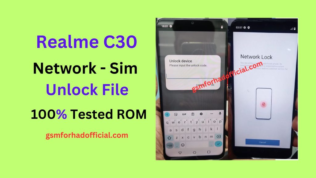 Realme C30 Network Sim Unlock File