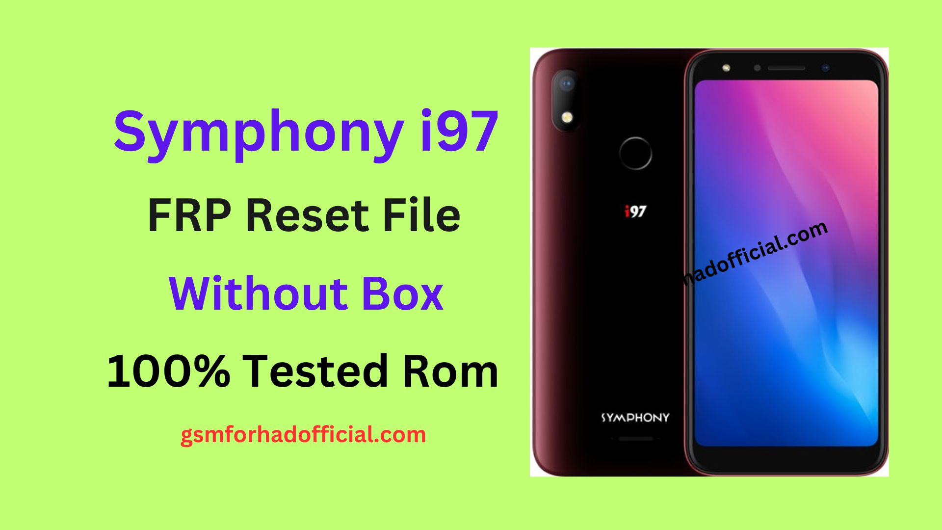 Symphony i97 Frp Reset File