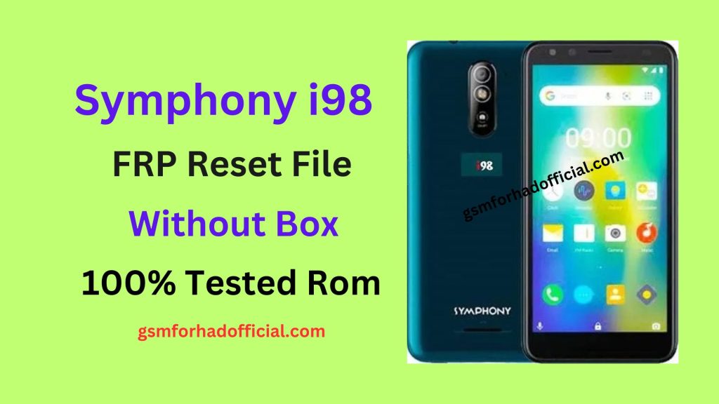 Symphony i98 Frp Reset File