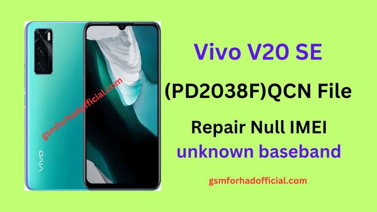 Vivo V20 SE QCN File