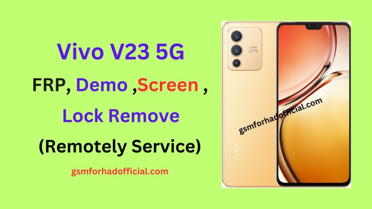 Vivo V23 5G FRP Lock Remove